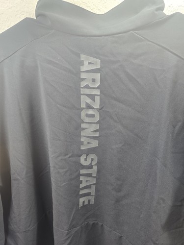 Addidas Arizona State University Thin Pullover Jacket 1/4 Zip LS With Pockets - Picture 8 of 10