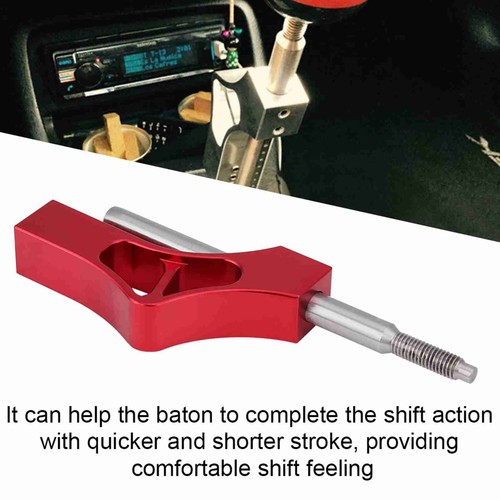 (Red)Car Stainless Steel Adjustable Height Lever Extension For Manual - Picture 8 of 15