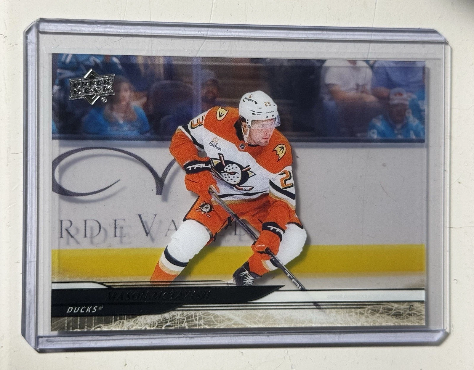 2024-25 Upper Deck ES - Clear Cut Mason McTavish #504 | Anaheim Ducks