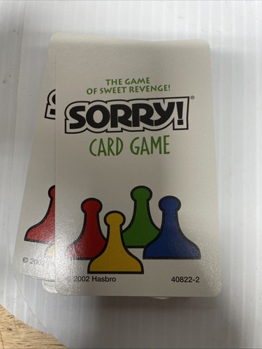 Sorry! Card Game by Parker Brothers *COMPLETE (FC112-2Q4668 - Picture 4 of 16