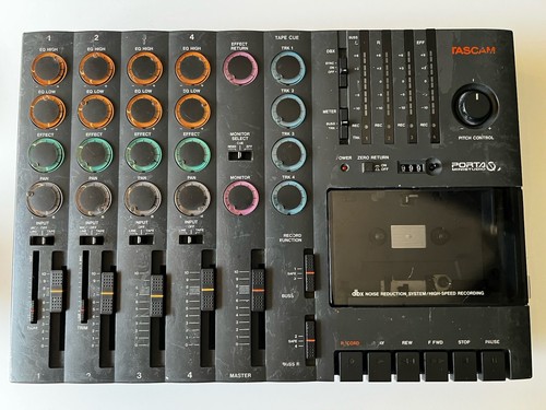 Tascam Porta 07 Ministudio 4 Track Cassette Recorder. Working! (SEE VIDEO) - Picture 2 of 11
