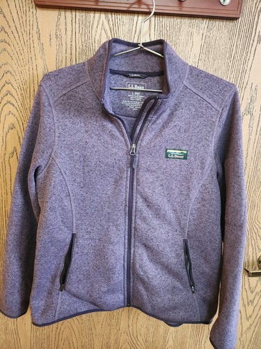 LL Bean Jacke Damen L Pet Lila Pullover Fleece Full Zip Gorpcore 504891 Wandern - Bild 1 von 5