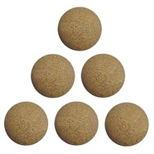 Bank Shot Billiards 6 Natural Cork Official Foosballs Wood Colored Table...