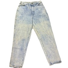 Vintage Gitano Acid Wash High Rise Slim Taper Jeans Size 16 Regular Mom Jeans