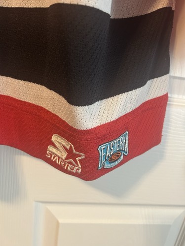 VTG 90's Starter New Jersey Devils NHL Hockey Jersey Adult L Eastern Conference - Picture 5 of 6