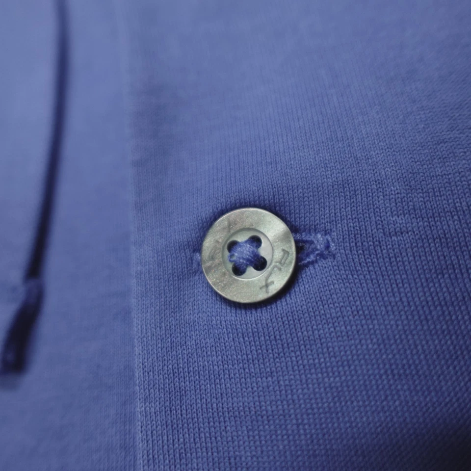 Sudadera con Capucha RLX Ralph Lauren Golf Henley Azul Absorbente Ligera Algodón Pima Talla S Foto 4 de 4