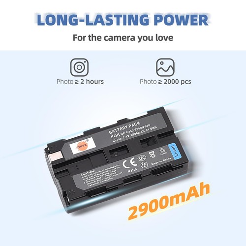 DSTE® NP-F550 Wiederaufladbarer Li-Ion Akku Sony NP-F550 NP-F330 NP-F530 NP-F570 - Bild 2 von 7