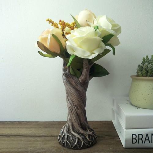 Resin Dry Floral Plant Vase Flower Vase for Decor Statue Vase Art Flower Vase - Picture 11 of 14