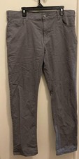Member's Mark Men's Straight Fit Mason 5 Pocket Stretch Pants - Gray 38x32