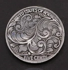 Historic Style Scrollwork – Buffalo Nickel Reverse - Hand Carved Ornate Coin
