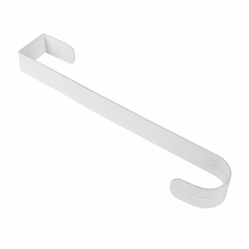 Wreath Hanger White Metal Over The Door Hook Coat Towel Bag 15'' Long Holder Kit - Picture 5 of 7