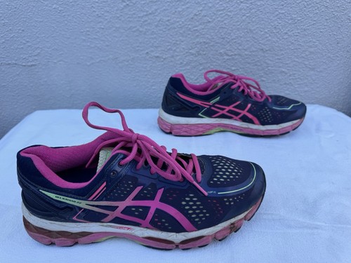 Asics Gel Kayano 22 Womens US 9.5 Purple Pink Running Shoes T597N AS1 - Picture 6 of 10