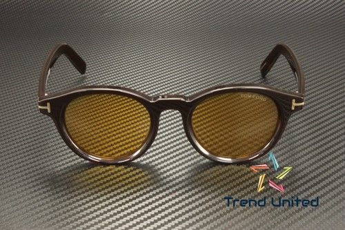 Tom Ford FT1123 D 52E Acetate Dark Havana Brown 49 mm Men's Sunglasses - Picture 2 of 5