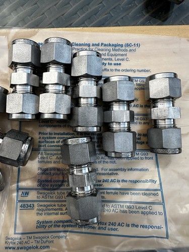 13x 316 Edelstahl Swagelok Rohrverschraubung, 3/8 Zoll Nagelneu unbenutzt - Bild 4 von 4