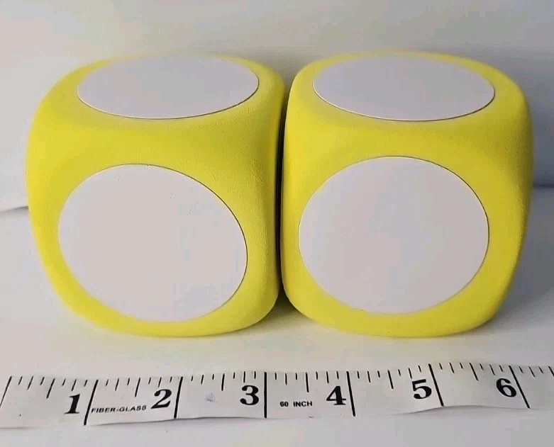 Hágalo usted mismo juegos para niños borrado en seco bloque de espuma cubo de dados amarillo Foto 3 de 4