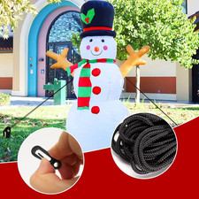 33Pcs Inflatable Stakes and Tether, Heavy Duty Plastic Tent Stakes with Hooks...