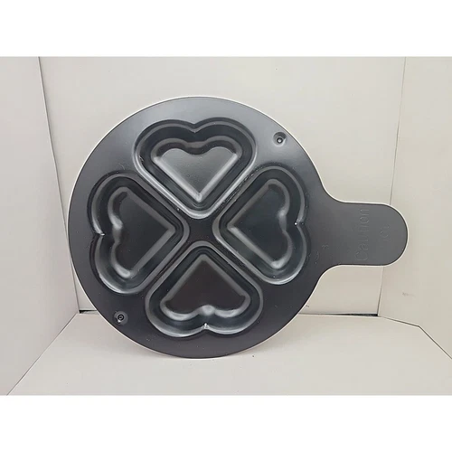 GT Xpress Redi Set Go 4 Heart Shapes Pan Bonus Insert Grill Replacement