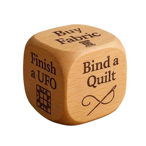 Handmade Wooden Quilting Decision Dice Family Friend Party Entertainment Dices, - Picture 20 of 20