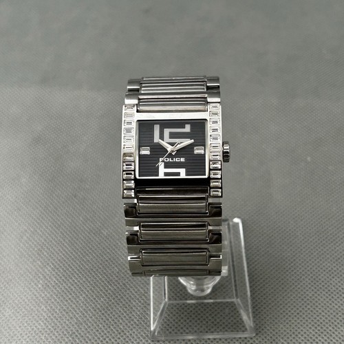 Police Elation Watch 11748L Silver S.Steel Silver Black Dial Unisex New Battery - Picture 17 of 23
