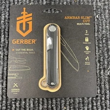 New Gerber Armbar Slim Cut - Multi-Tool - Onyx 3 Essential Tools Stainless 