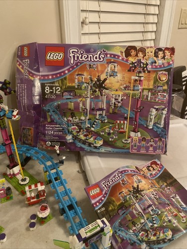 LEGO FRIENDS: Amusement Park Roller Coaster (41130) w/ manual & box Missing 1 - Picture 3 of 14
