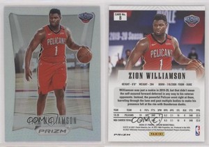 2020-21 Panini Prizm Prizm Flashback Silver Prizm Zion Williamson #8