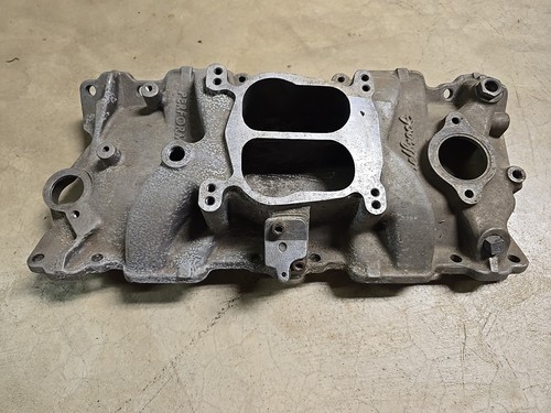 Edelbrock 2101 Performer Small Block Chevy Intake Manifold SBC Chevrolet 350 - Foto 5 di 16