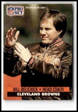 1991 Pro Set #126 Bill Belichick Rookie Card RC