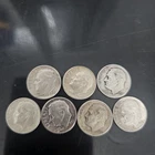 90% Silver Roosevelt Dimes Pre 1964 Silver Coin Lot (7) FREE SHIPPING