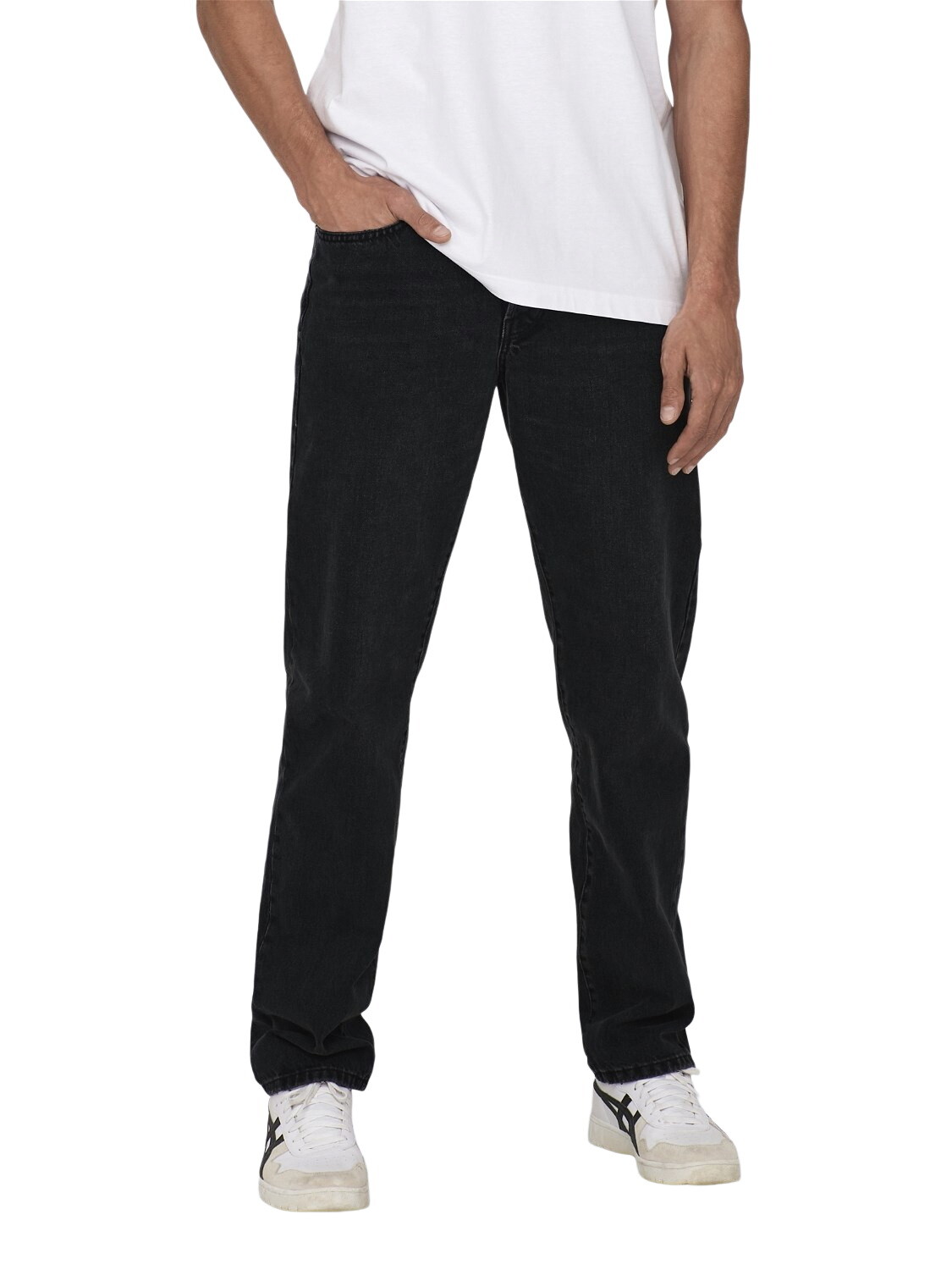 Джинсы Only & Sons Herren ONSEDGE LOOSE 6985 - Свободного кроя -Schwarz - Черный деним