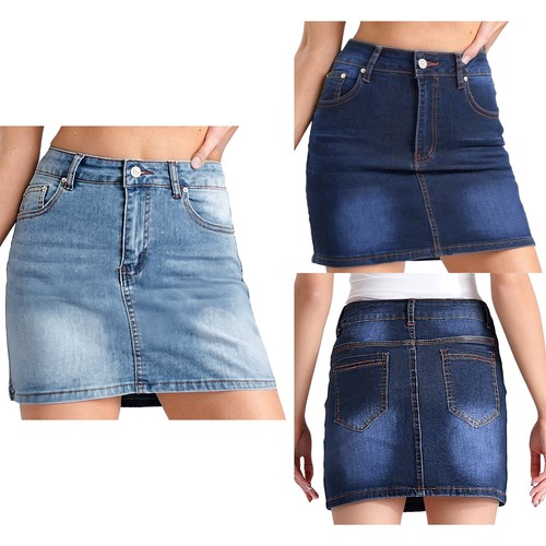 Women Jean Adult Dress Office Short Underwear Skirt Holiday Miniskirt Slim Hot - Bild 3 von 39