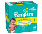 Pampers Swaddlers Soft Baby Diapers- Size 2 - 148ct