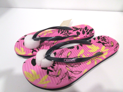 RIEMOT Sandal FLIP FLOP "ZARA" Women's size 5 Black/Pink Floral NWT - Picture 3 of 6