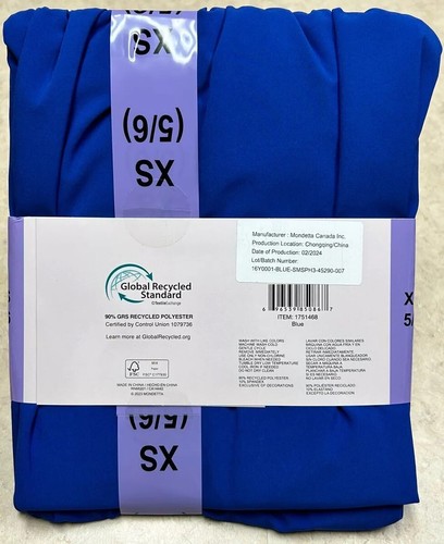 Girls 3 Tier Youth Dress Adjustable Spagetti Strap MONDETTA Size 5/6 XS New Blue - Picture 3 of 6