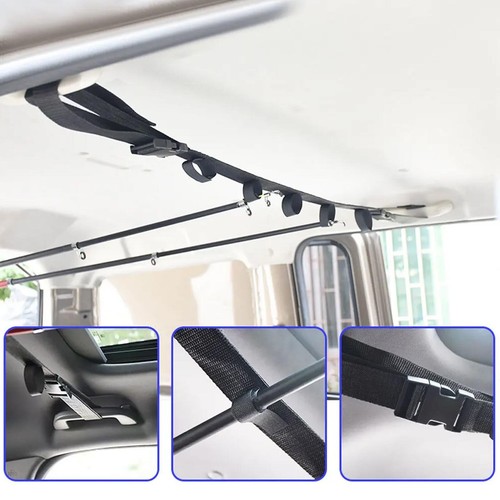 2x Car Fishing Rod Strap Vehicle Rod Carrier Storage Net Fishing Pole Holder SUV - Picture 11 of 13