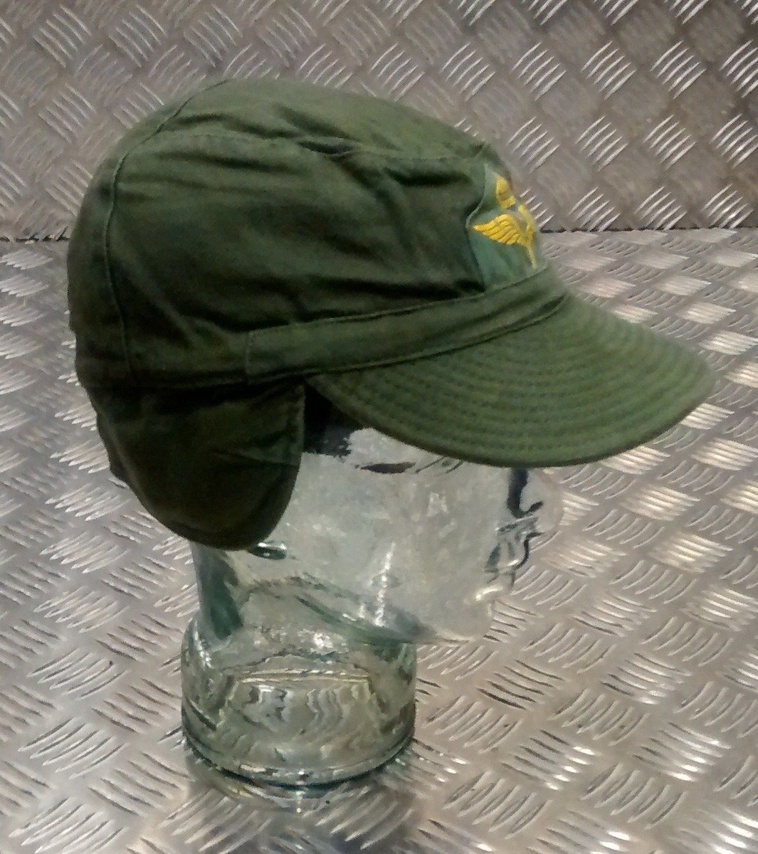 Army fatigue baseball caps top