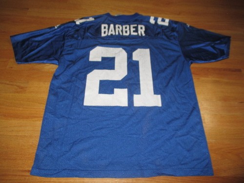 Adidas TIKI BARBER No. 21 NEW YORK GIANTS (LG) Jersey BLUE - Picture 3 of 4
