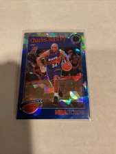 2019-20 NBA Hoops Premium CHARLES BARKLEY Tribute #281 Blue Cracked Ice PRIZM SP