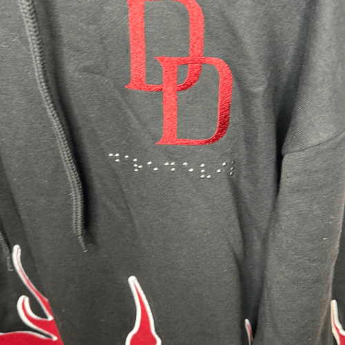 Marvel Daredevil Flame Hoodie Unisex Size Medium Nwt - Picture 4 of 8