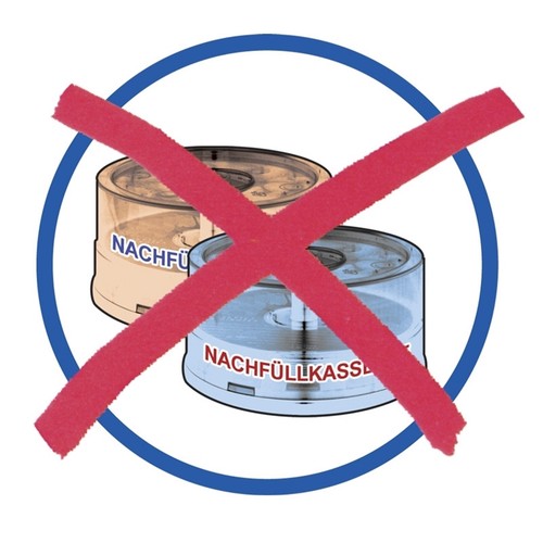 Diaper Champ Medium Geruchsdichter Windeleimer für normale Müllbeutel silber TOP - Bild 6 von 6