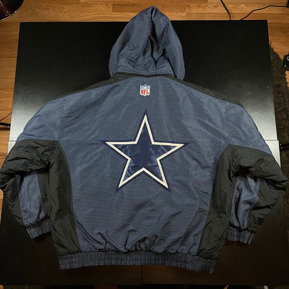 Vintage Logo Athletic NFL Dallas Cowboys Thick Puffer Zip Up