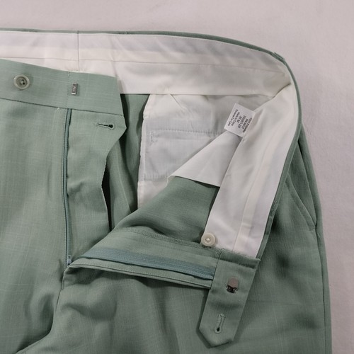 VTG Irvine Park Straight Leg Green Dress Pants Mens Size Actual 36x30 - Picture 4 of 7