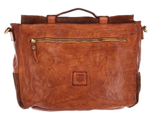 CAMPOMAGGI Carrier Bag Aktentasche Businesstasche Tasche Congnac braun Neu - Bild 4 von 5