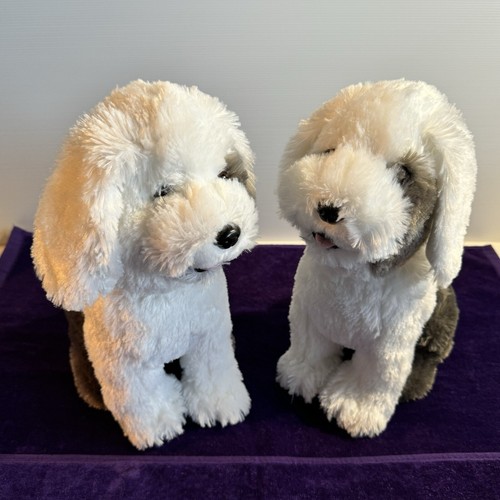 2 x Old English Sheepdogs Plush Soft Stuffed Animal Toys 30.5cm 12" Promo Merch - Picture 4 of 16