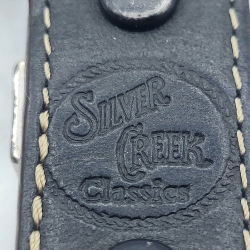 Mens Western BeltS Silver Creek Classics Brown 30 Indian Buffalo Nickel - Picture 7 of 8