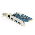 PCI-e to External 3 ports USB 3.0+ RJ45 Gigabit Ethernet Network card USB3.0