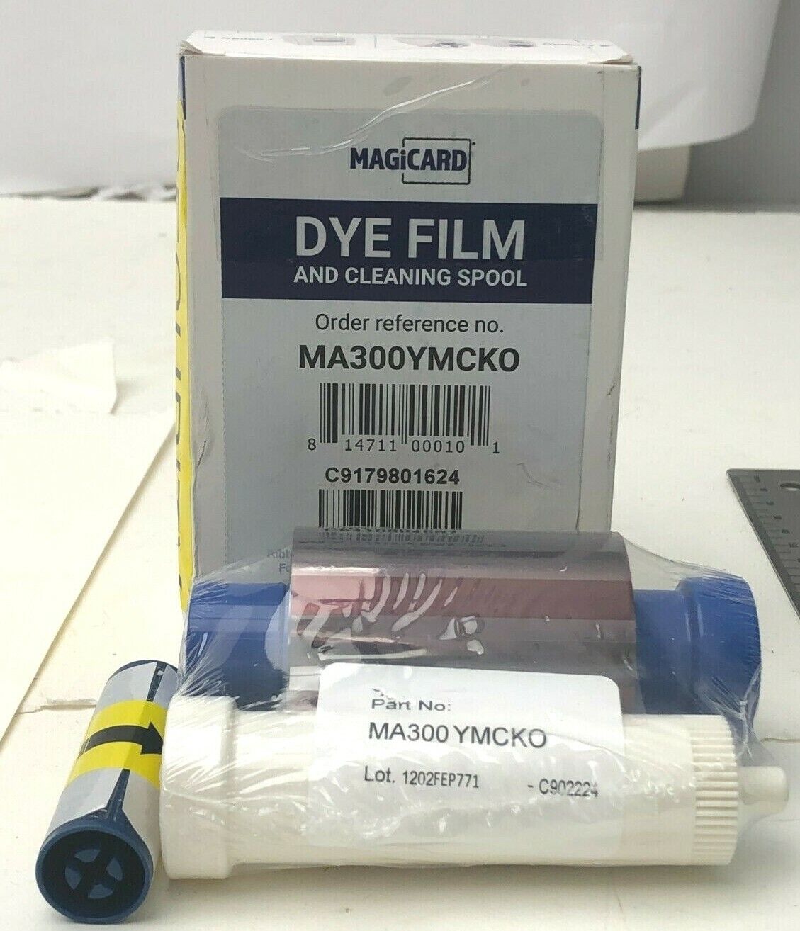 Magicard MA300YMCKO Color Ribbon DYE Film Cleaning Spool for Pronto/Enduro/ Rio