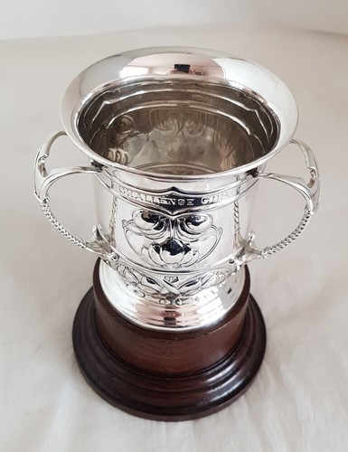 Antique sterling silver trophy / tyg . Sheffield 1908. By Joseph Rodgers - Picture 2 of 24
