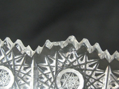 BOHEMIA Cut Crystal Centerpiece 13.75" & Small Condiment Bowl - Picture 8 of 13