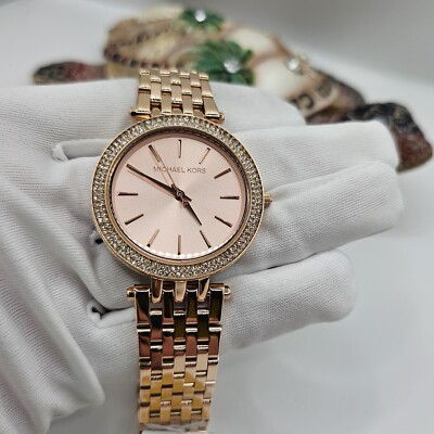 NEU MICHAEL KORS MK3192 DAMEN UHR ROSEGOLD ARMBAND ROSEGOLD ZIFFERBLATT 